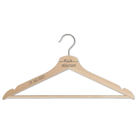 Personalisierter Kleiderbügel - Hochzeit Namen