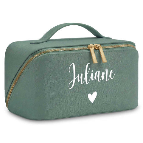 Personalisierte eckige Kosmetiktasche mit Name für Kosmetik & MakeUp