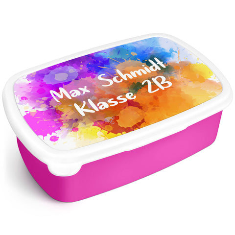 Bedruckte Lunchbox für Kinder - Color Splash