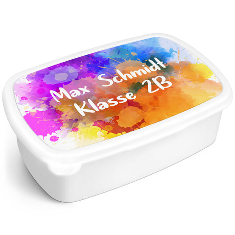 Bedruckte Lunchbox für Kinder - Color Splash