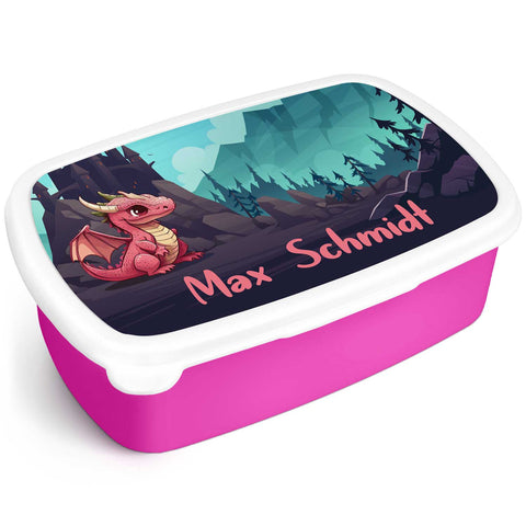 Bedruckte Lunchbox für Kinder - Drachen