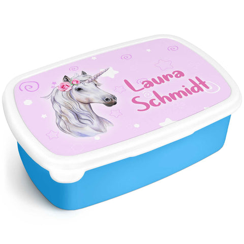 Bedruckte Lunchbox für Kinder - Einhorn
