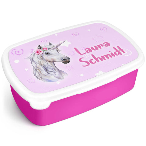 Bedruckte Lunchbox für Kinder - Einhorn