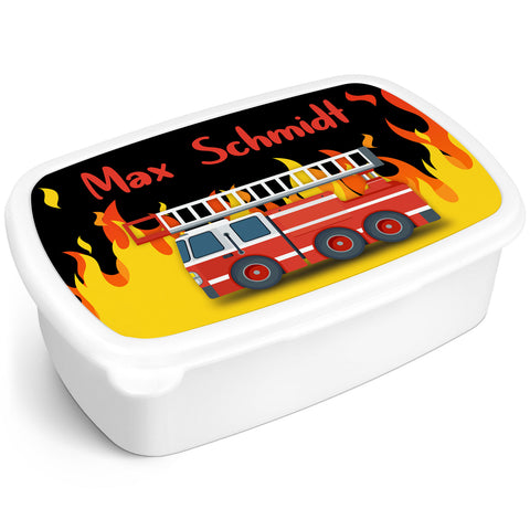 Bedruckte Lunchbox für Kinder - Feuerwehr