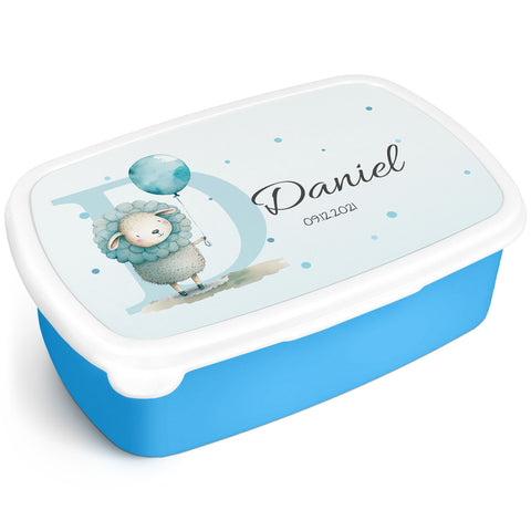 Bedruckte Lunchbox für Kinder - Initialen mit Tier