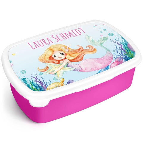 Bedruckte Lunchbox für Kinder - Meerjungfrau