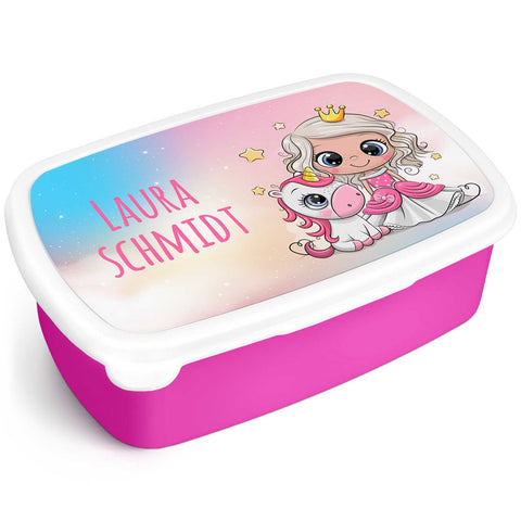 Bedruckte Lunchbox für Kinder - Prinzessin
