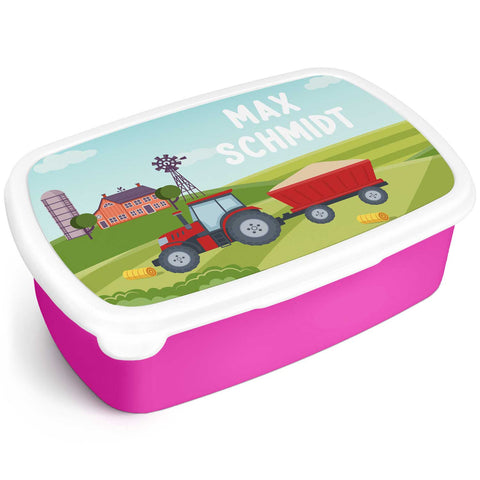 Bedruckte Lunchbox für Kinder - Traktor