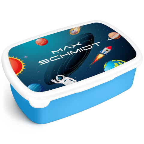 Bedruckte Lunchbox für Kinder - Weltall