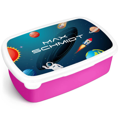 Bedruckte Lunchbox für Kinder - Weltall