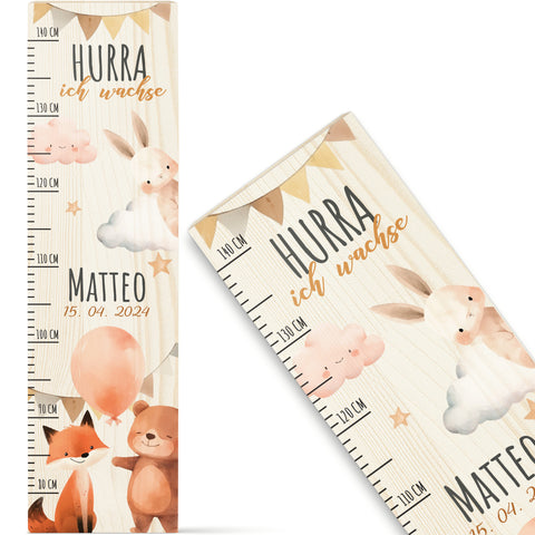 Messlatte mit Namen für Kinder im Party Design