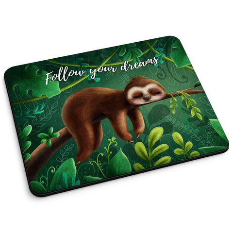 Bedrucktes Mousepad im Follow your Dreams Design