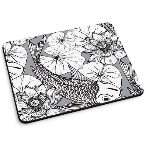 Bedrucktes Mousepad im Koi Design