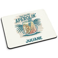 Bedrucktes Mousepad - They See Me Aperolin mit Namen