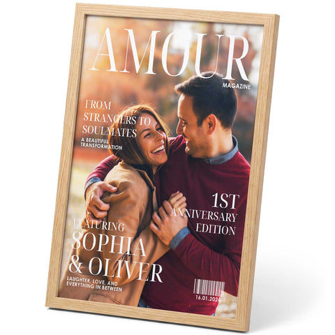 Personalisiertes Poster - Love Magazine - Personalisiertes Geschenk mit Foto