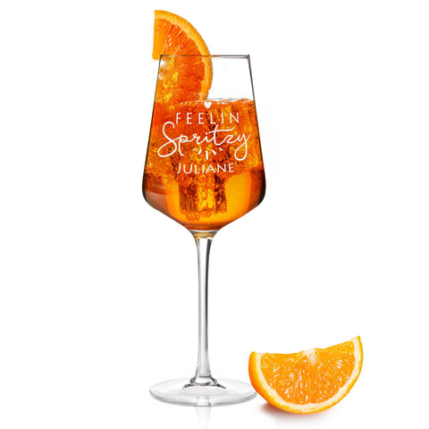 Leonardo Weinglas mit Gravur - "Feelin Spritzy" mit Name