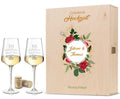 Stölzle Lausitz Weingläser mit Gravur "zur Goldenen Hochzeit" als Set