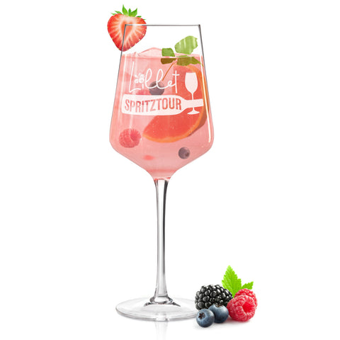 Leonardo Weinglas mit Gravur - "Lillet Spritztour"