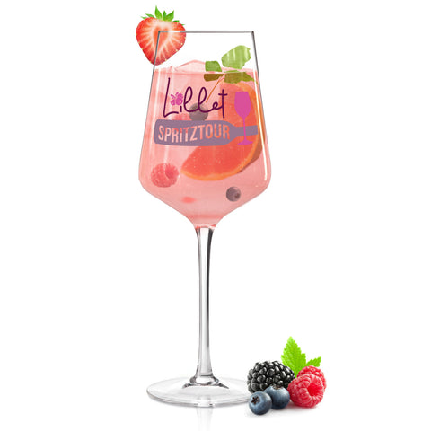 Leonardo Weinglas mit Gravur - "Lillet Spritztour"
