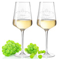 Leonardo Puccini Weißweingläser "Vintage Weinranke" mit Namen im Set