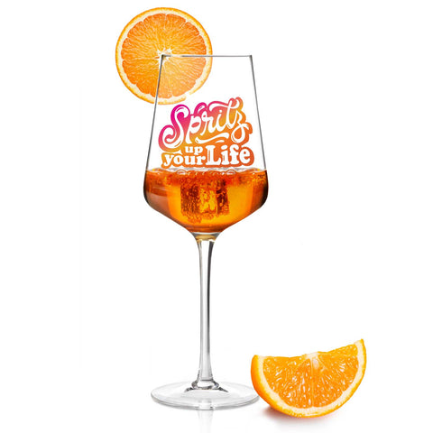 Leonardo Weinglas mit UV-Druck - "Spritz up your Life"