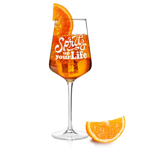 Leonardo Weinglas mit Gravur - "Spritz up your Life"