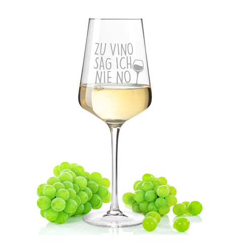 Leonardo Weinglas mit Gravur "Zu Vino sag ich nie no"