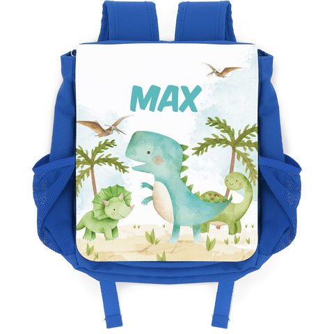 Bedruckter Rucksack für Kinder - Dino mit Name