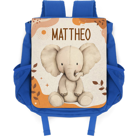 Bedruckter Rucksack für Kinder - Safaritiere mit Name