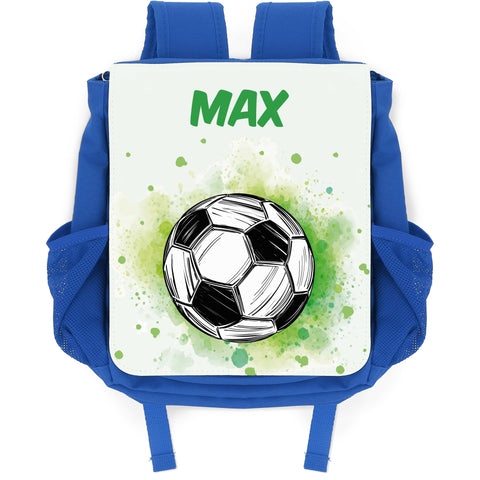 Bedruckter Rucksack für Kinder - Fussball mit Name