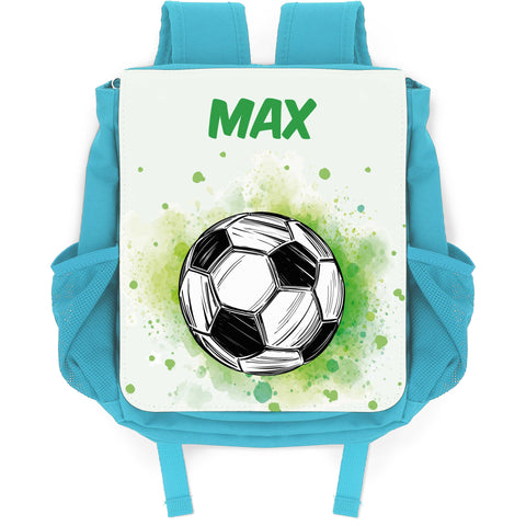 Bedruckter Rucksack für Kinder - Fussball mit Name