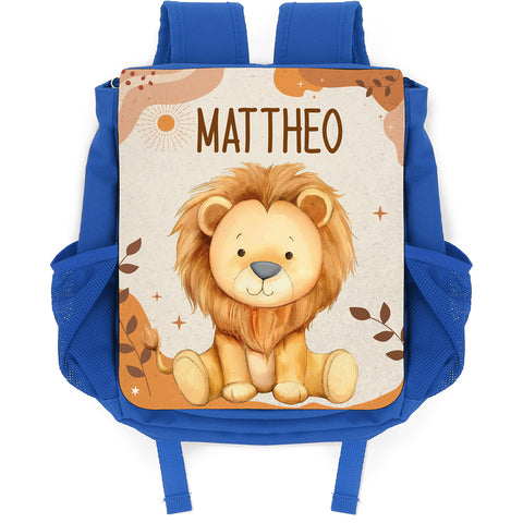 Bedruckter Rucksack für Kinder - Safaritiere mit Name