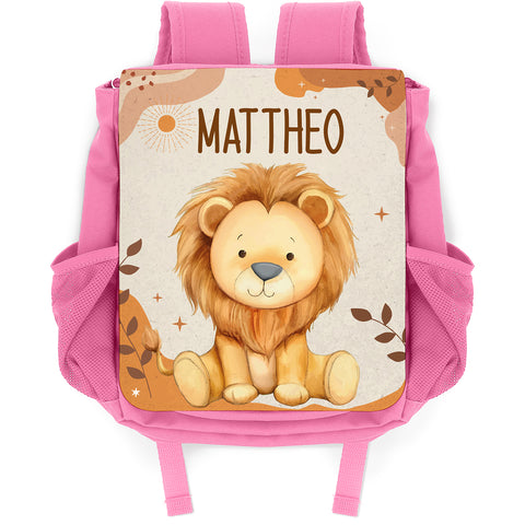 Bedruckter Rucksack für Kinder - Safaritiere mit Name