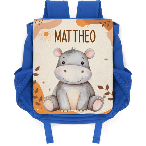 Bedruckter Rucksack für Kinder - Safaritiere mit Name