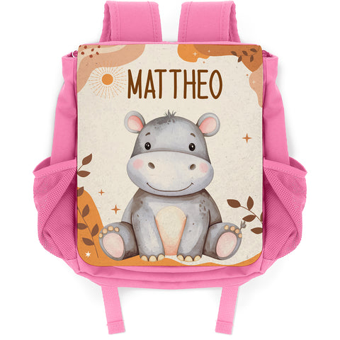 Bedruckter Rucksack für Kinder - Safaritiere mit Name