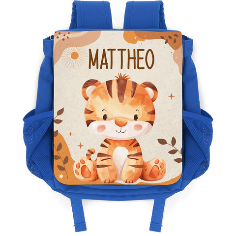 Bedruckter Rucksack für Kinder - Safaritiere mit Name