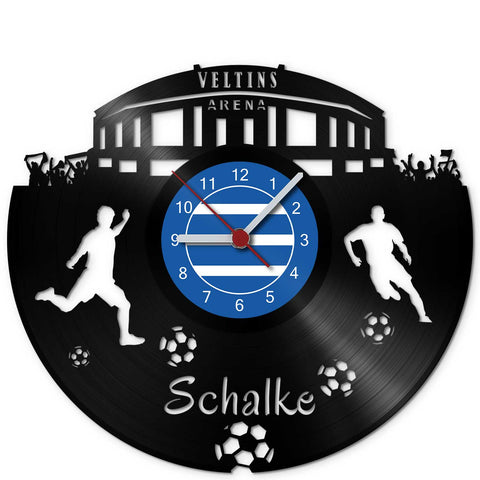 Wanduhr aus Vinyl Schalke Vereinsliebe