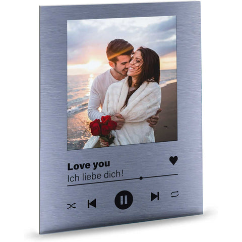 Song Cover auf Acrylglas - Personalisiertes Geschenk mit Foto im Musik Cover Design