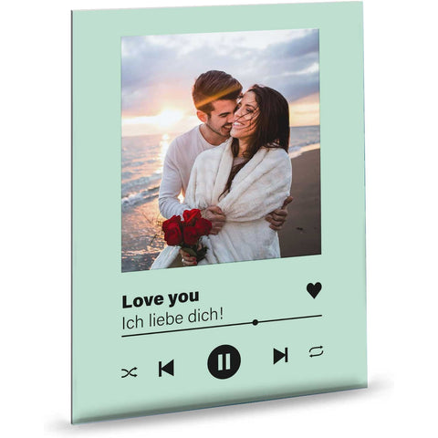 Song Cover auf Acrylglas - Personalisiertes Geschenk mit Foto im Musik Cover Design