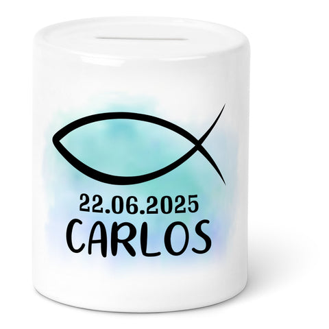 Spardose aus Keramik - Konfirmation