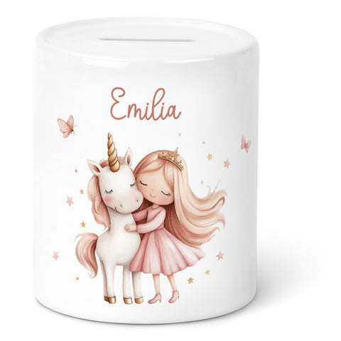 Spardose aus Keramik - Prinzessin