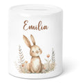 Personalisierte Keramik-Spardose Waldtiere V2 – Hase