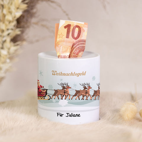 Spardose aus Keramik - Weihnachtsgeld