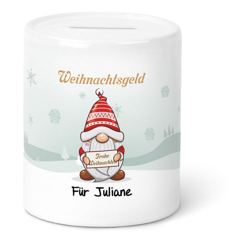 Spardose aus Keramik - Weihnachtsgeld