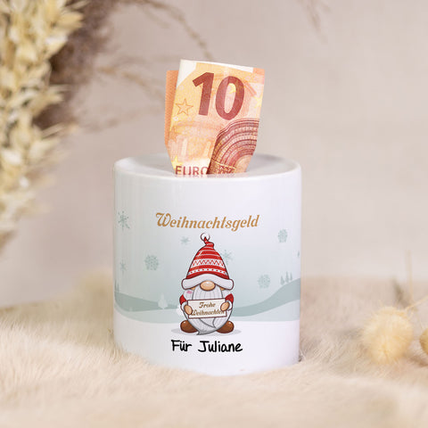 Spardose aus Keramik - Weihnachtsgeld