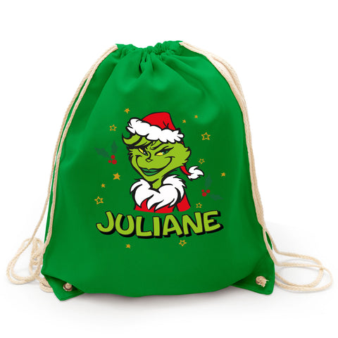 Personalisierter Turnbeutel - Grinch