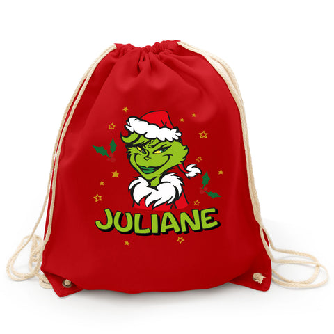 Personalisierter Turnbeutel - Grinch