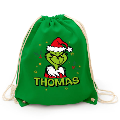 Personalisierter Turnbeutel - Grinch