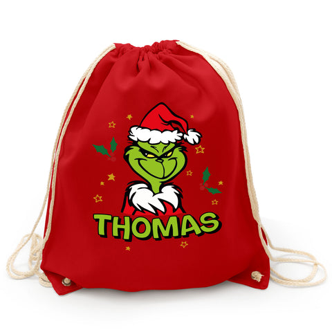 Personalisierter Turnbeutel - Grinch