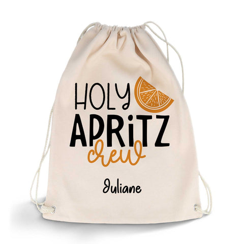 Bedruckter Turnbeutel im Holy Apritz Crew Design